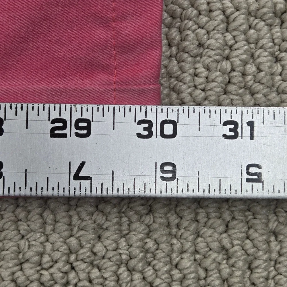 Peter Millar Raleigh Washed Twill Flat Front Pants Coral Pink Mens 33x30